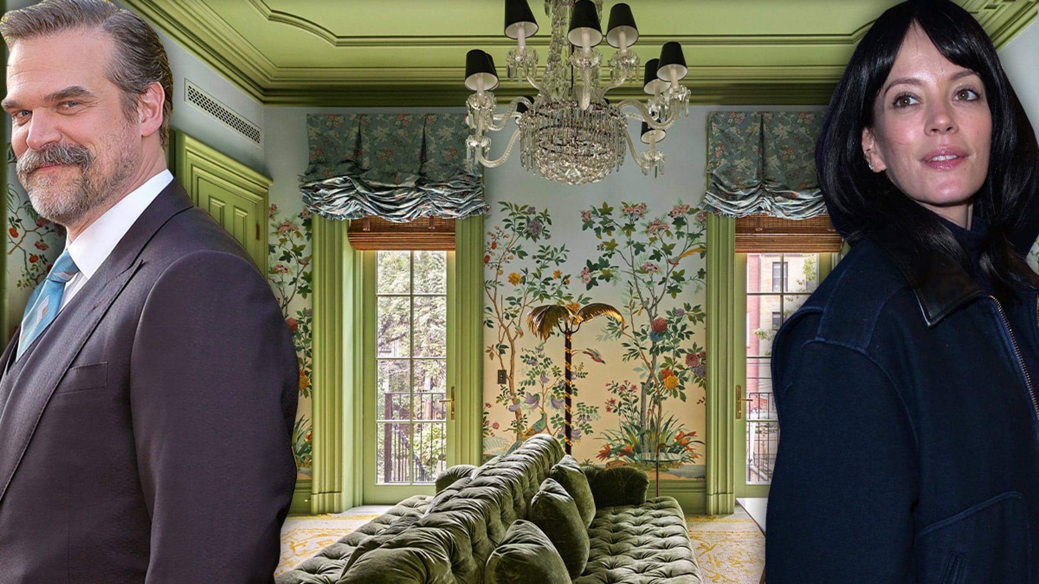 LILY ALLEN & DAVID HARBOUR FLEE NYC LIKE IT'S ON FIRE! đ±đ„