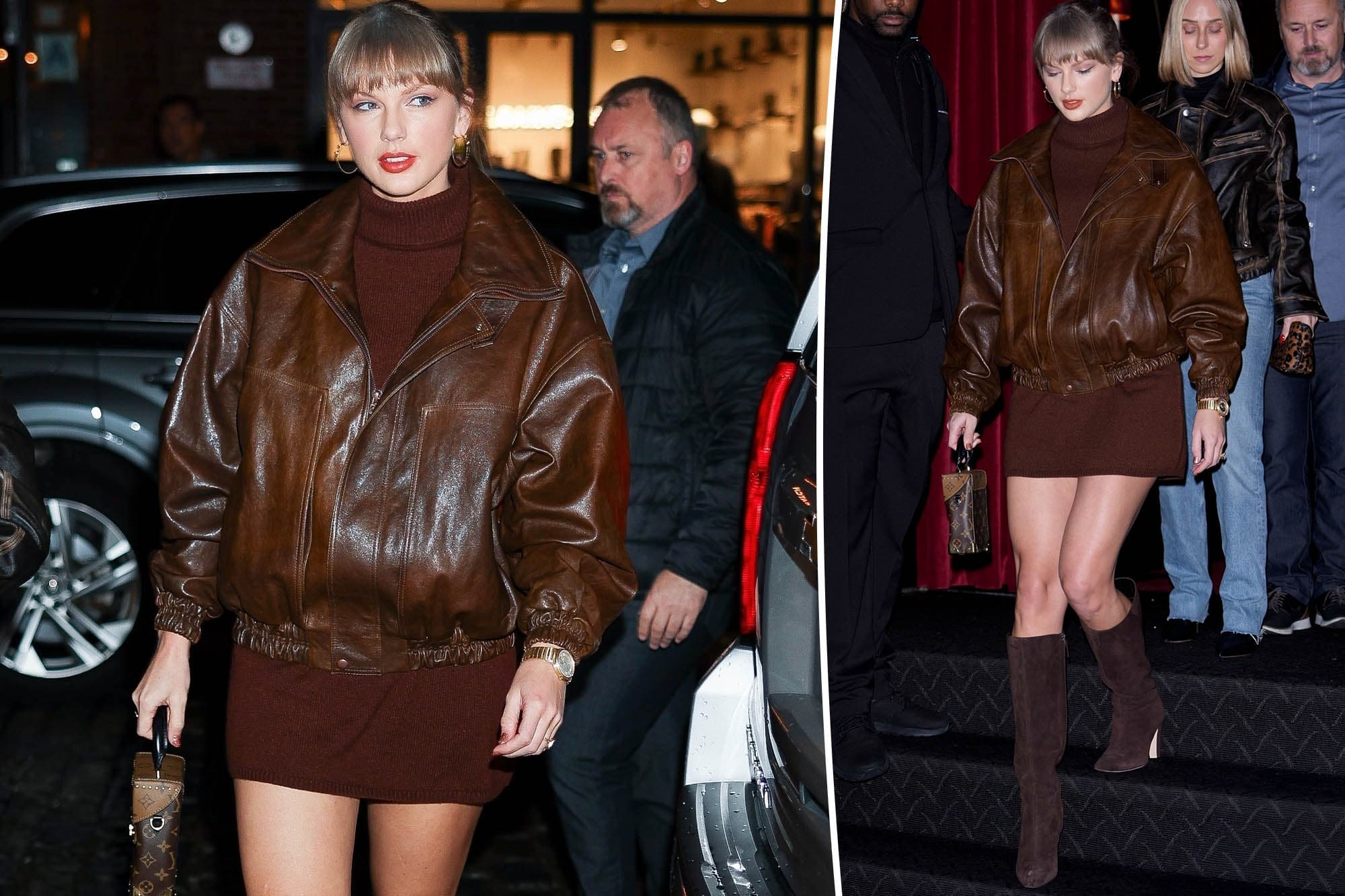 Taylor Swift Stuns in Monochrome Brown ensemble After Chez Margaux Outing