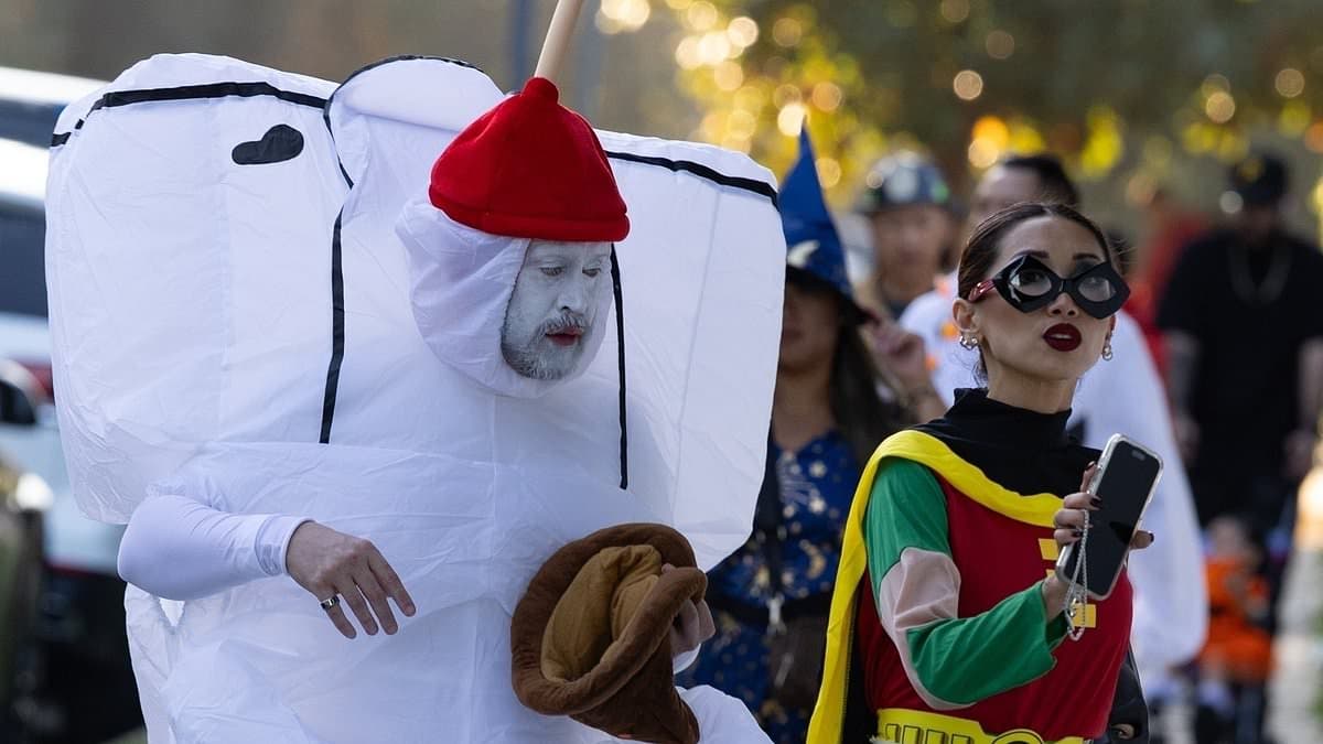 Macaulay Culkin and Brenda Song Celebrate Halloween 2023 in Unique Costumes with Their Children