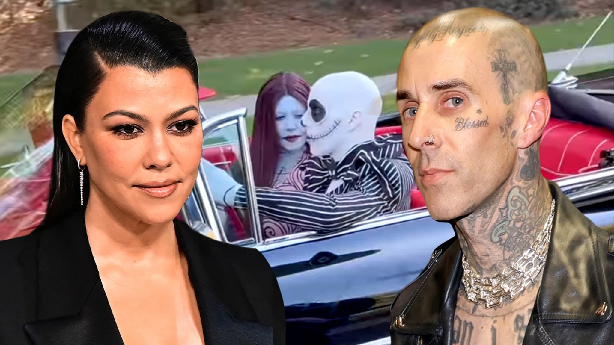 Kourtney Kardashian and Travis Barker Showcase Halloween Spirit with 'Nightmare Before Christmas' Outfits